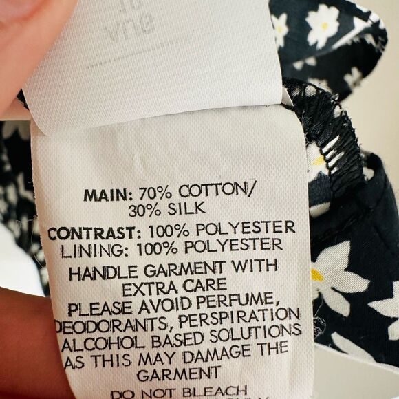 RTR Nicholas Cold Shoulder Floral Blouse Size‎ 6 Daisy Print Top - Picture 9 of 12